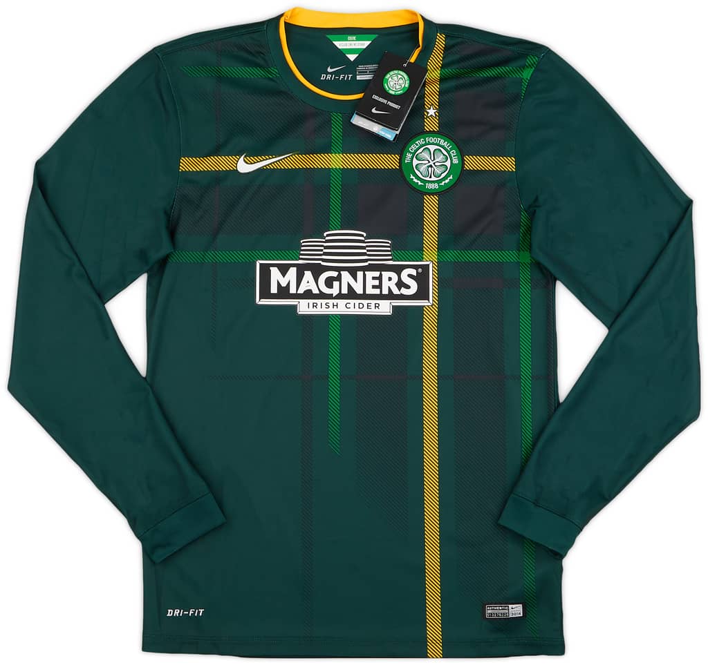 2014-15 Celtic Away L/S Shirt Brown #8 (S)