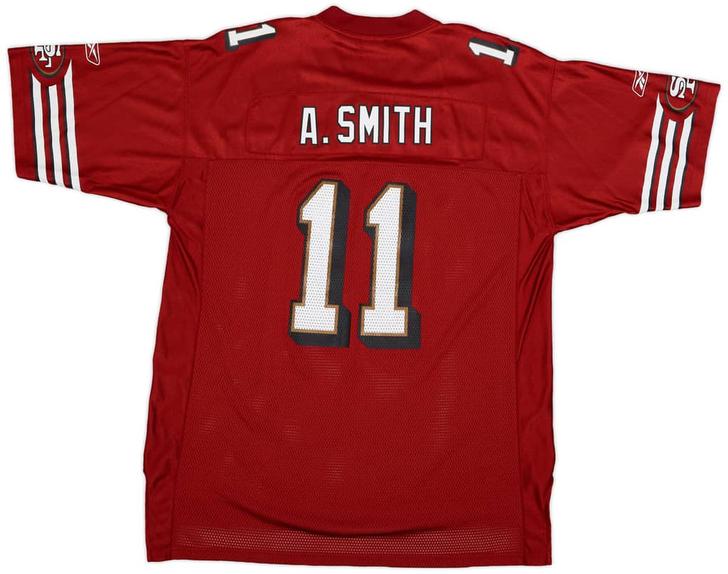 2005-06 San Francisco 49ers A.Smith #11 Reebok On Field Home Jersey - 9/10 - (XL)