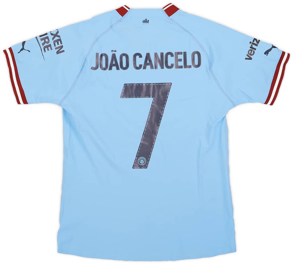 2022-23 Manchester City Match Issue Home Shirt Joao Cancelo #7
