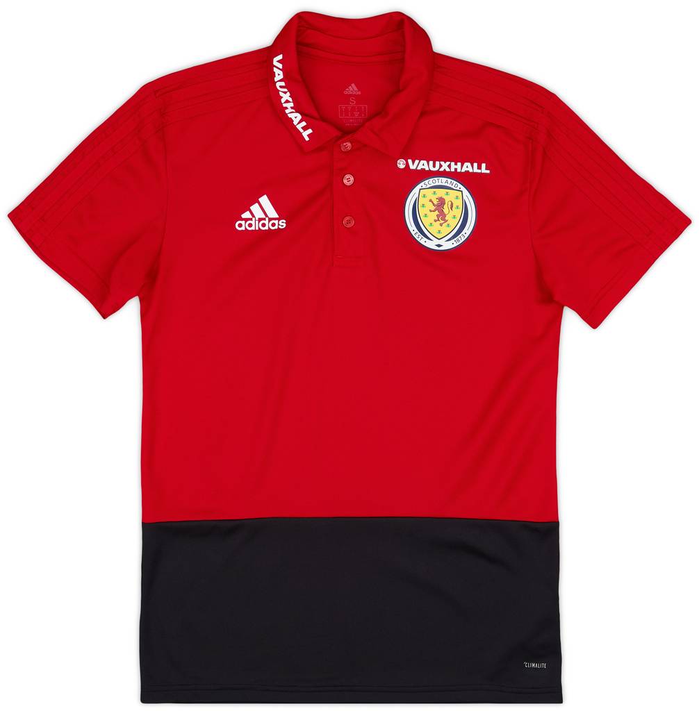 2017-18 Scotland adidas Polo T-Shirt - As New - (S)