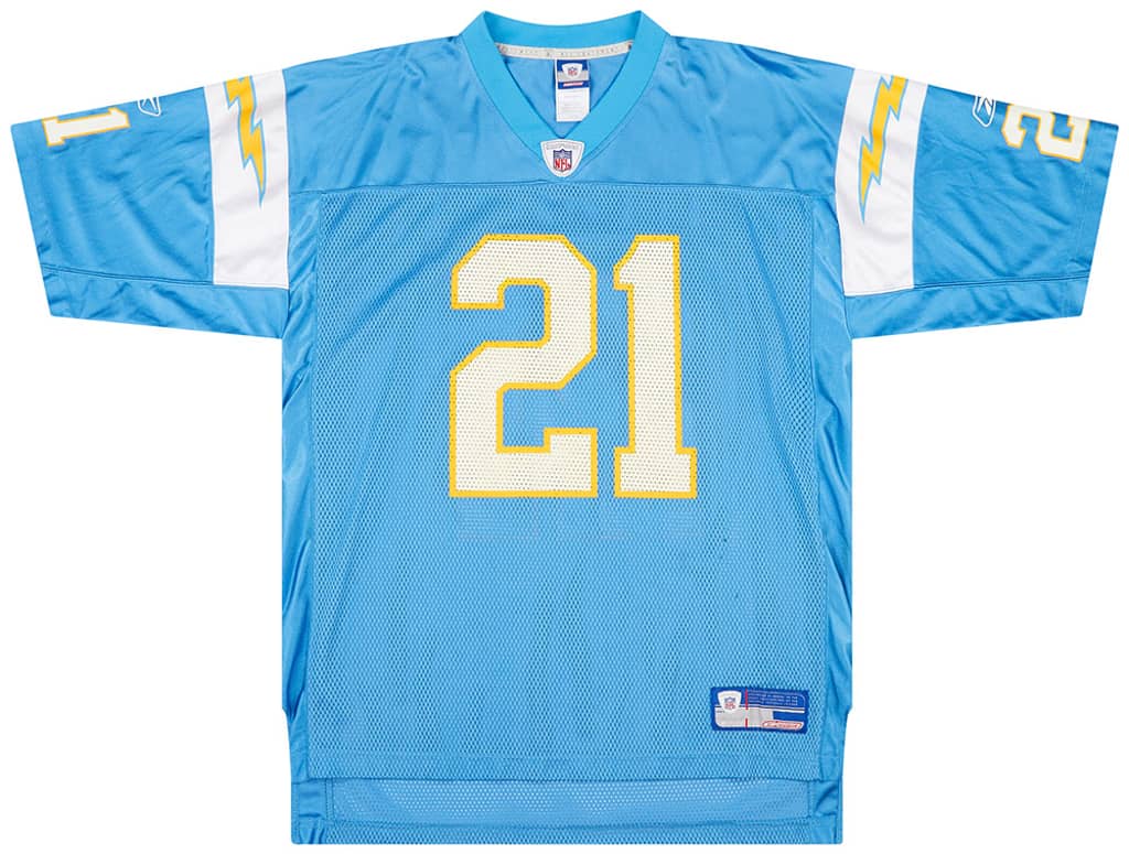 2002-04 San Diego Chargers Tomlinson #21 Reebok On Field Alternate Jersey (Very Good) XXL