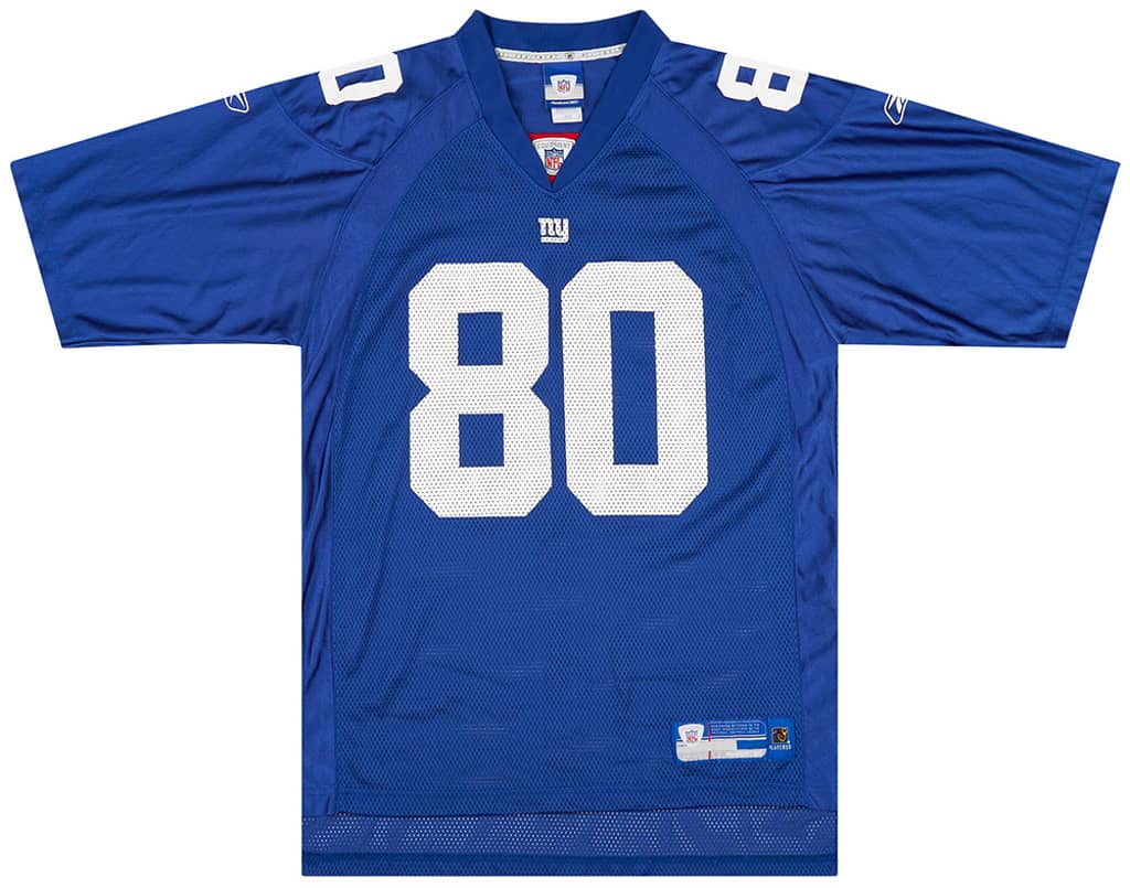 2005-06 New York Giants Shockey #80 Reebok On Field Home Jersey (Excellent) L
