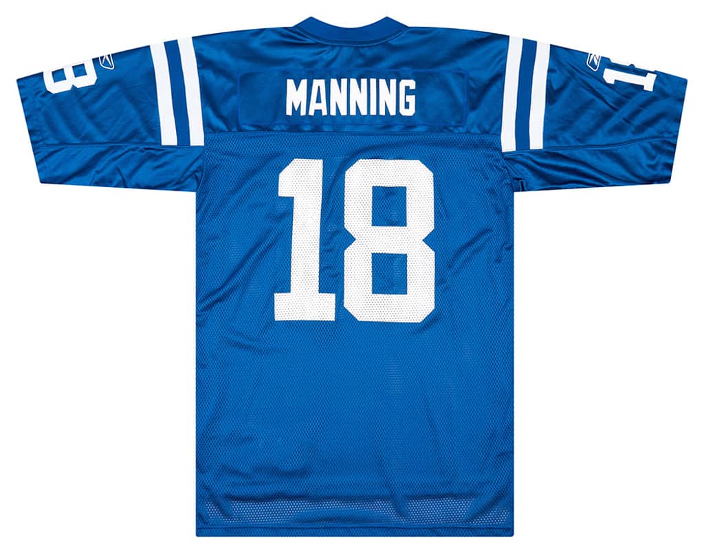 2005-06 Indianapolis Colts Manning #18 Reebok On Field Home Jersey (Excellent) XL