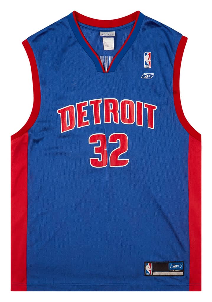 2002-06 Detroit Pistons Hamilton #32 Reebok Away Jersey (Very Good) M