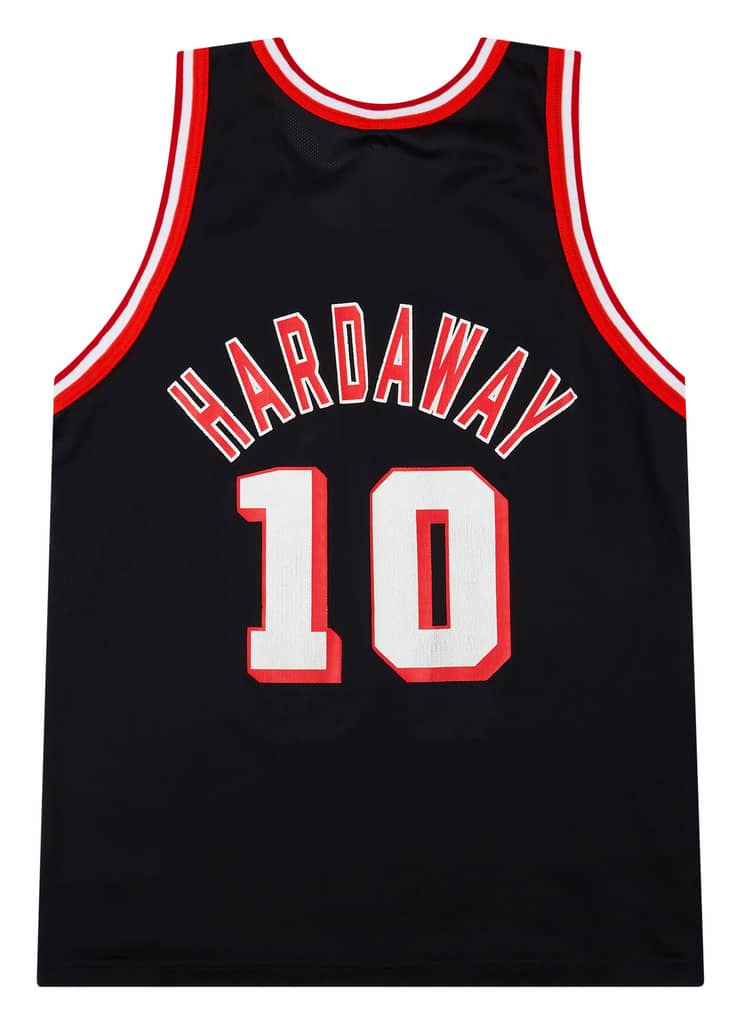 1996-99 Miami Heat Hardaway #10 Champion Away Jersey (Very Good) L
