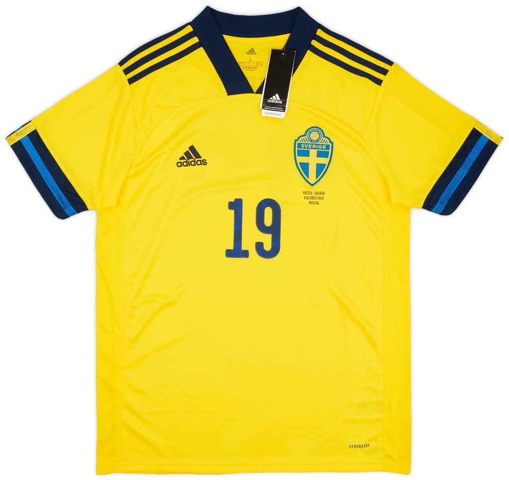 2020 Sweden Player Issue Home Shirt Andersson #19