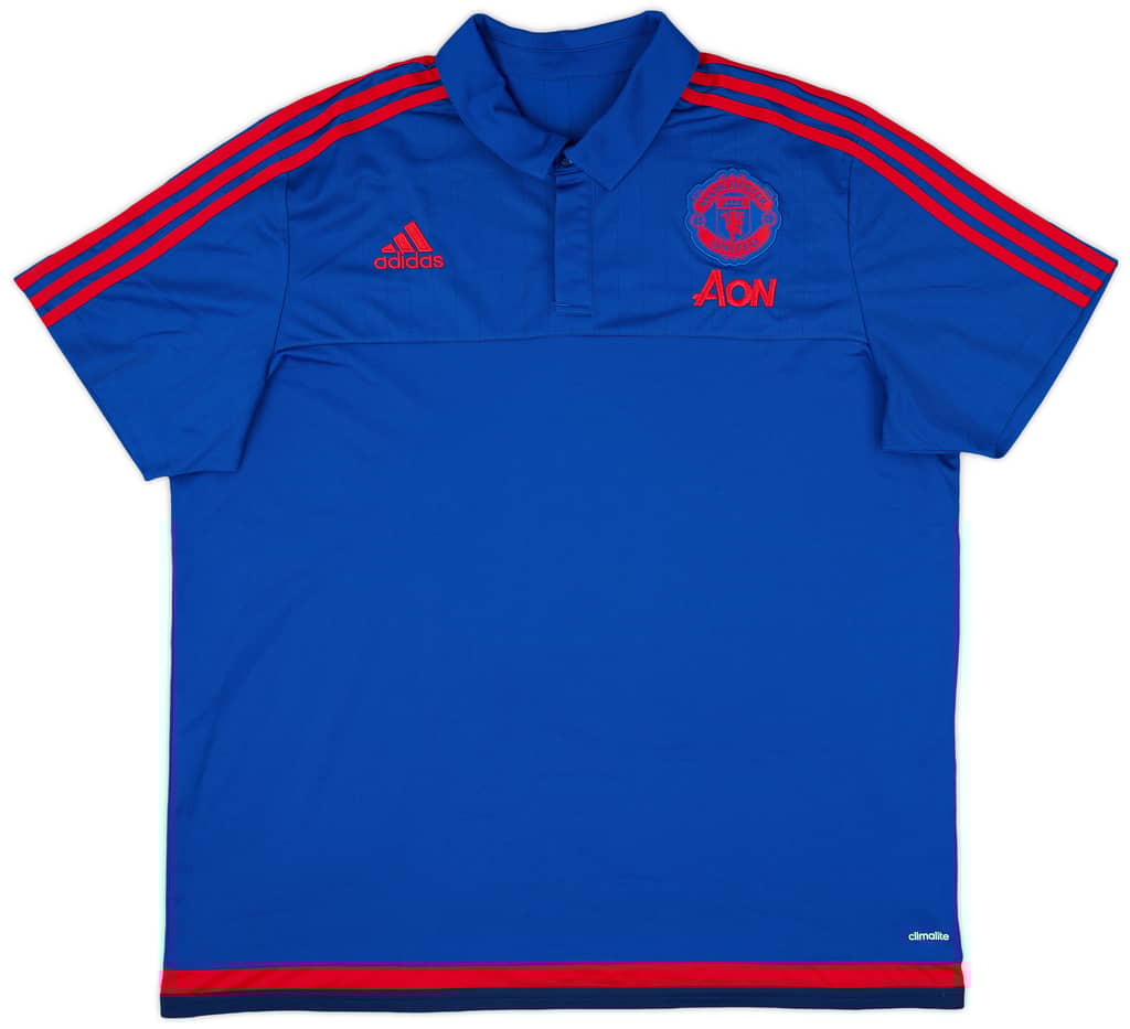 2015-16 Manchester United adidas Polo Shirt - 10/10 - (XXL)