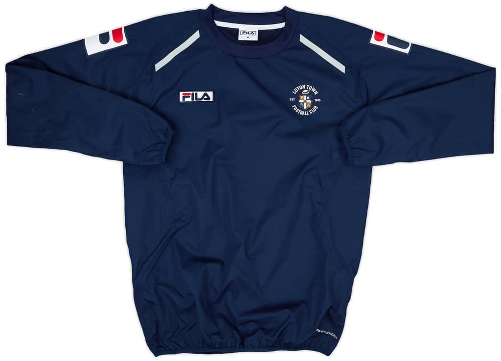 2013-14 Luton Town Fila Drill Top - 8/10 - (M)