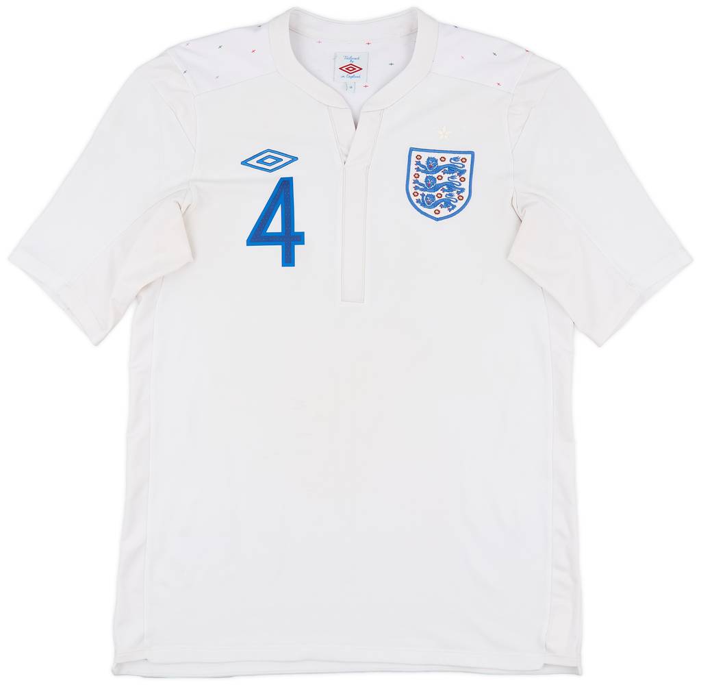 2010-11 England Home Shirt Gerrard #8 - 7/10 - (M)