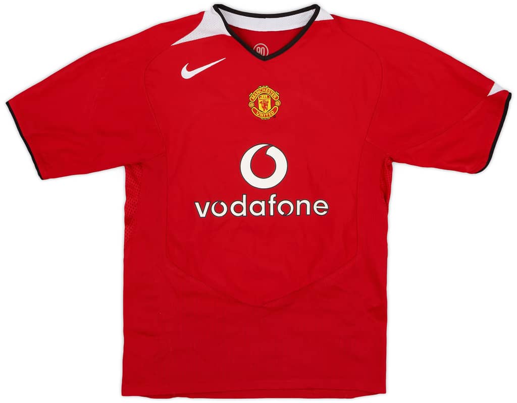 2004-06 Manchester United Home Shirt - 8/10 - (L.Boys)