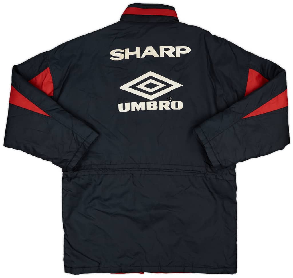 1992-93 Manchester United Umbro Padded Bench Coat - 8/10 - (L)