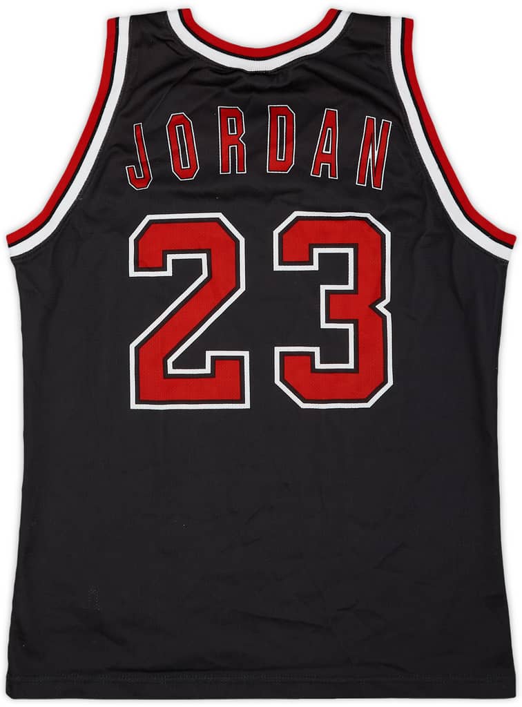1997-98 Chicago Bulls Jordan #23 Champion Alternate Jersey - 8/10 - (S)