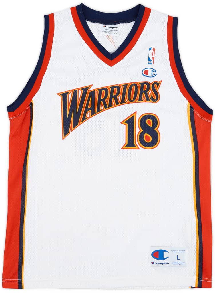 2007-09 Golden State Warriors Belinelli #18 Champion Home Jersey - 9/10 - (L.Boys)