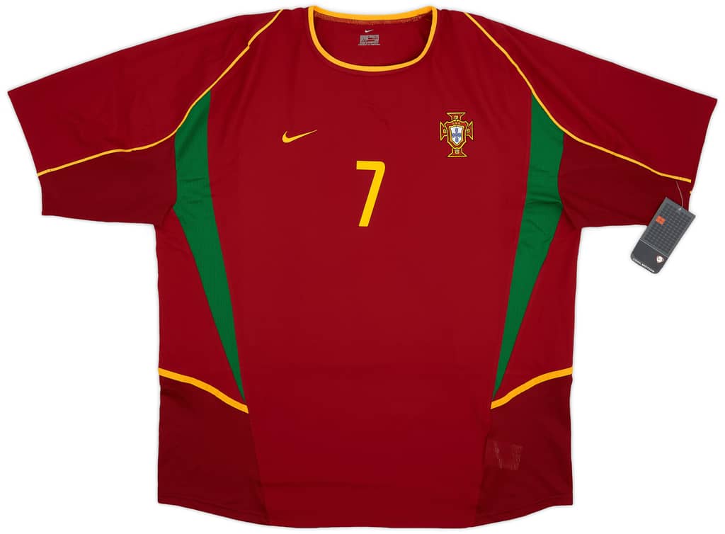 2002-04 Portugal Home Shirt Figo #7 (XXL)