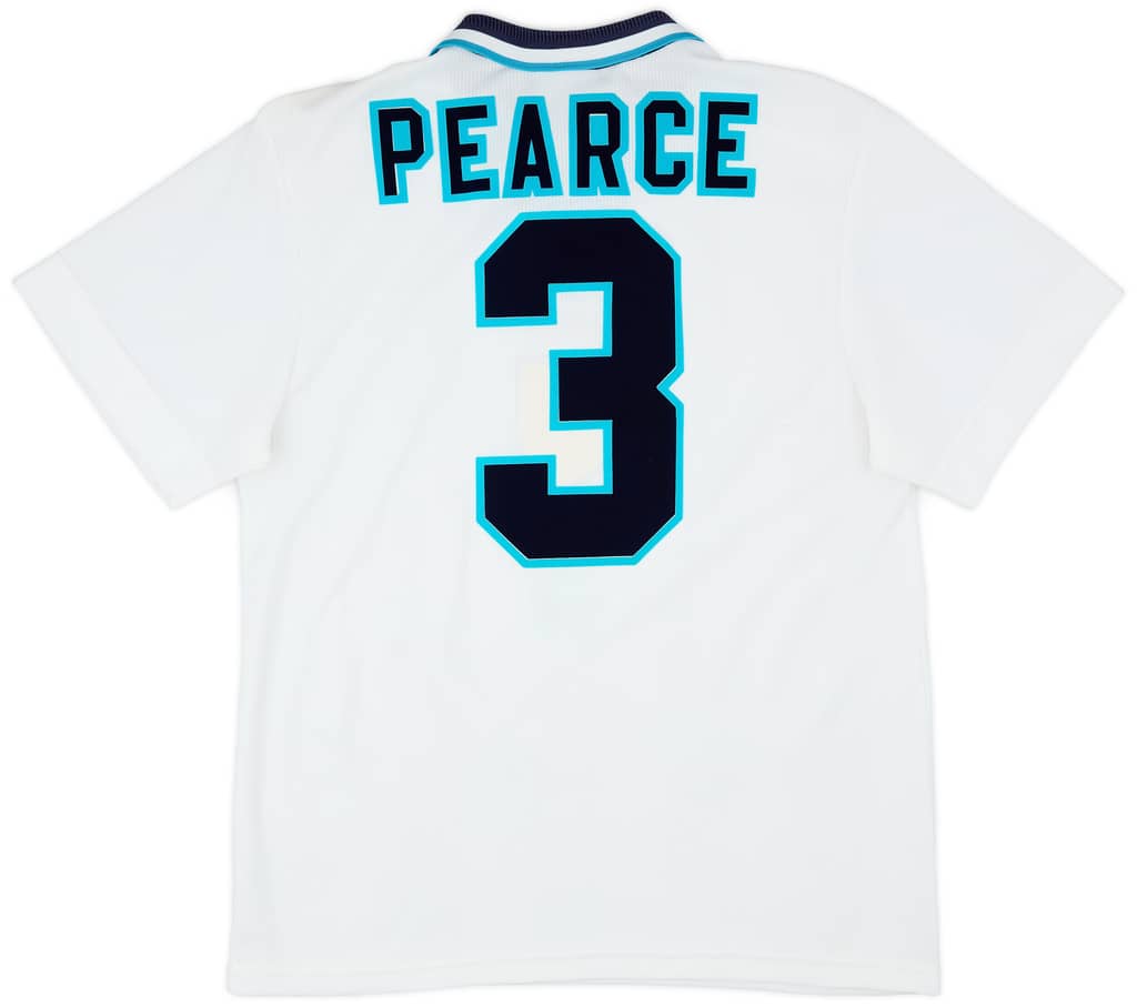 1995-97 England Home Shirt Pearce #3 - 9/10 - (M)
