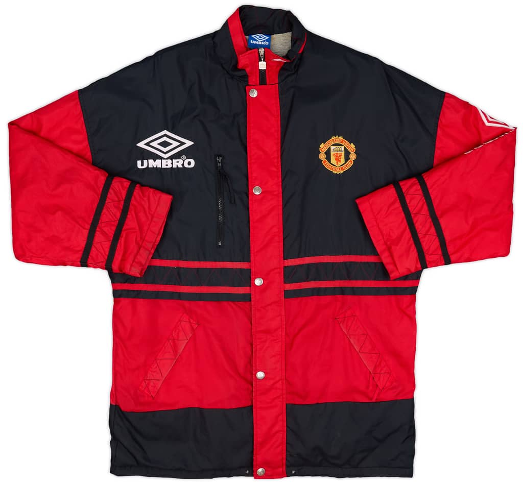 1996-97 Manchester United Umbro Bench Coat - 8/10 - (L)