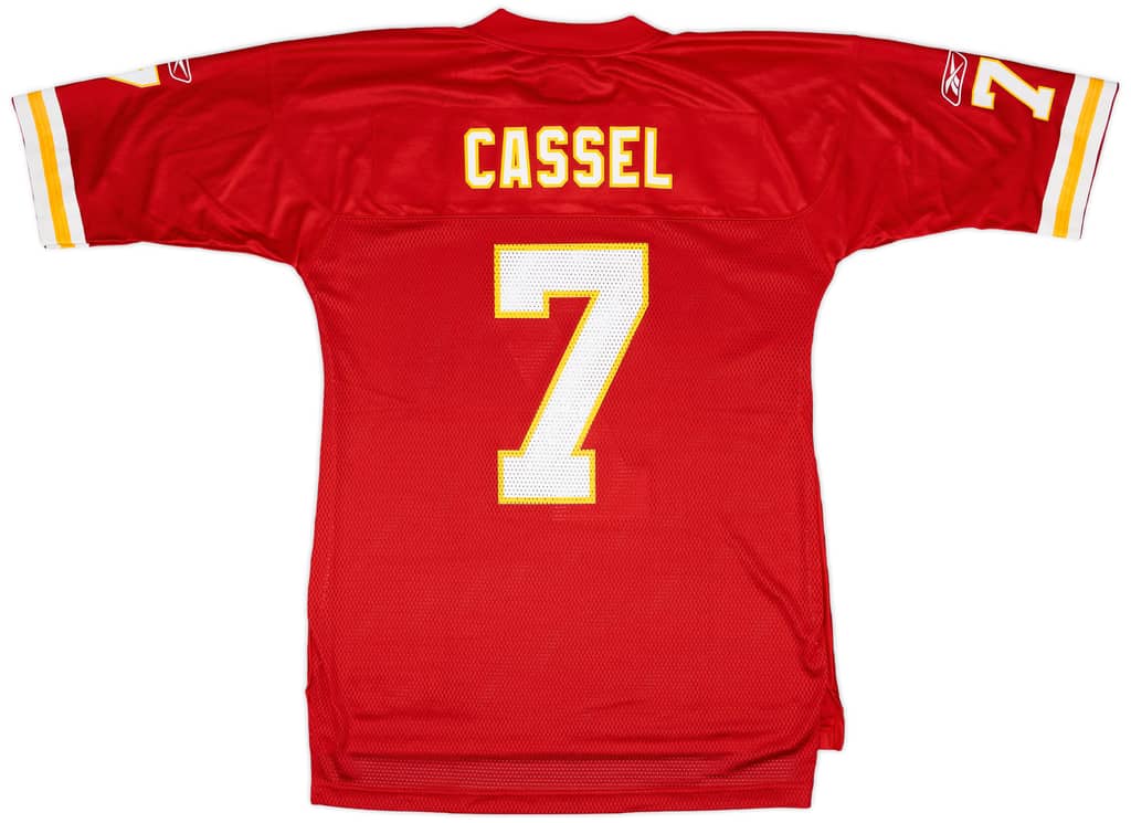 2009 Kansas City Chiefs Cassel #7 Reebok On Field Home Jersey - 6/10 - (L)