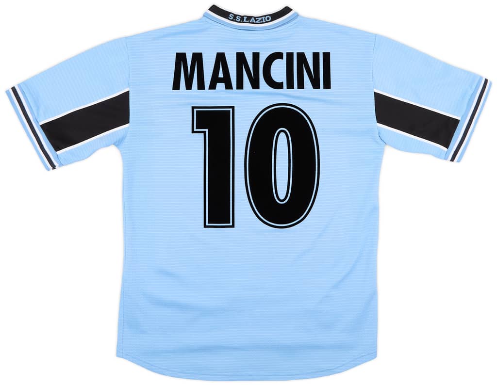 1998-00 Lazio Home Shirt Mancini #10 - 8/10 - (S)