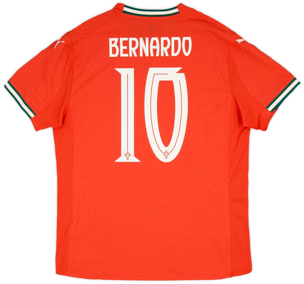 2025-26 Portugal Authentic Home Shirt Bernardo #10