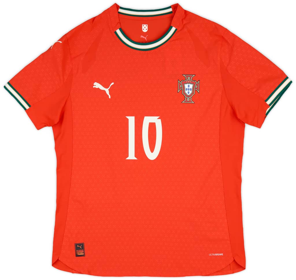 2025-26 Portugal Authentic Home Shirt Bernardo #10