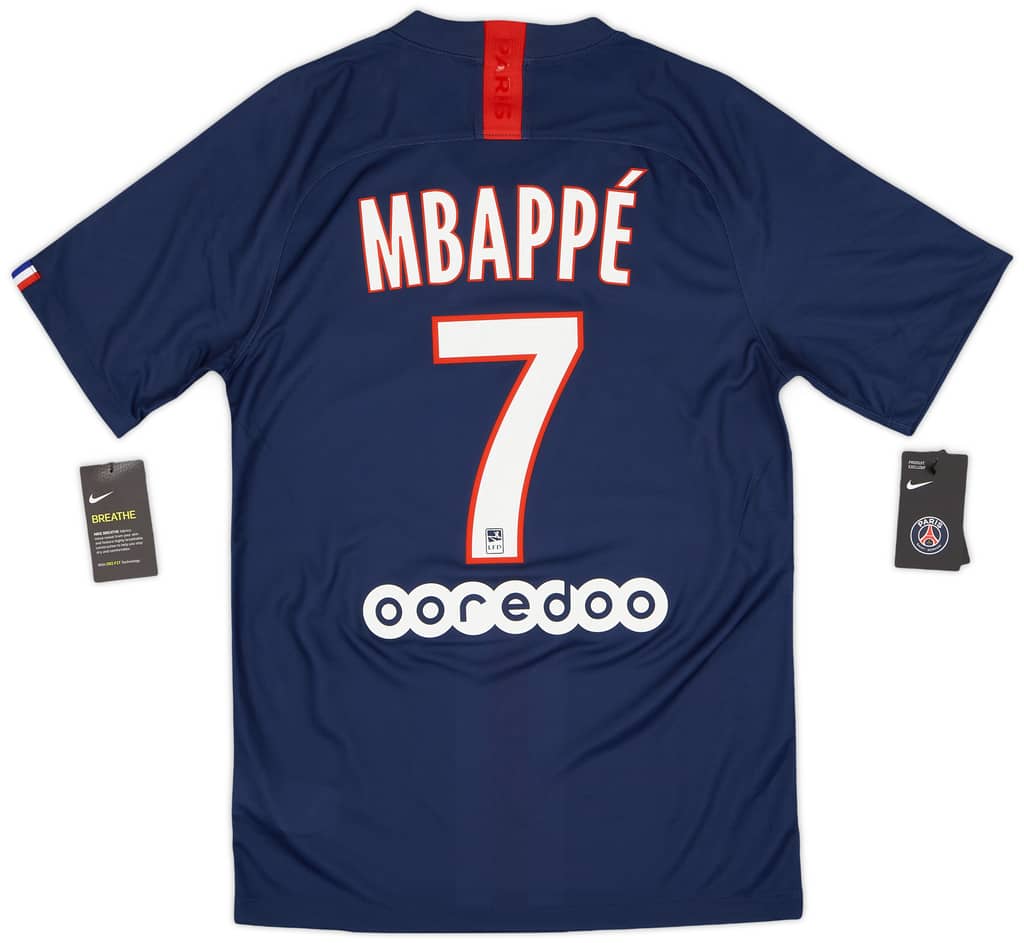 2019-20 Paris Saint-Germain Home Shirt Mbappe #7 (S)
