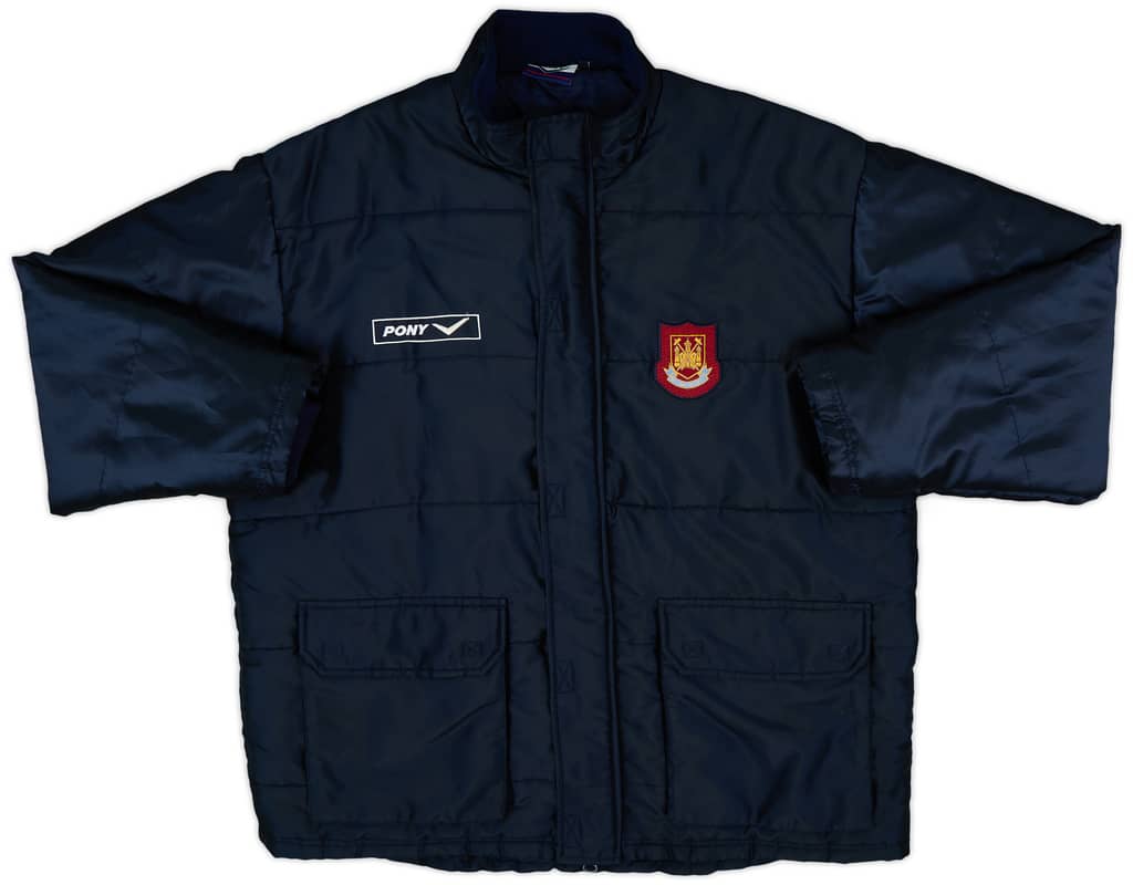 1997-98 West Ham Pony Padded Bench Coat - 9/10 - (XXL)