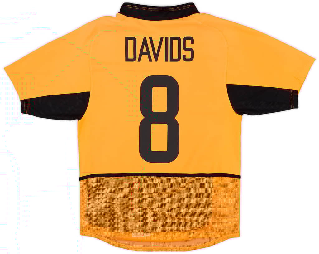 2002-04 Netherlands Authentic Home Shirt Davids #8 - 7/10 - (S)