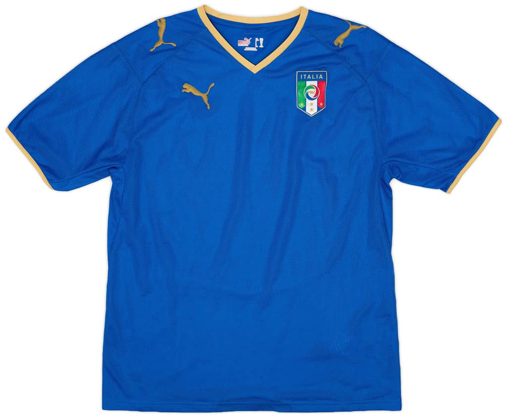 2007-08 Italy Home Shirt - 9/10 - (XXL.Boys)