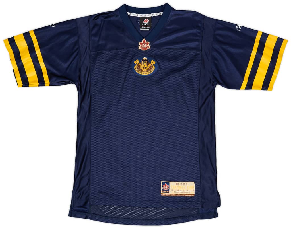 2008 Winnipeg Blue Bombers Reebok CFL Retro Week Jersey - 9/10 - (M)