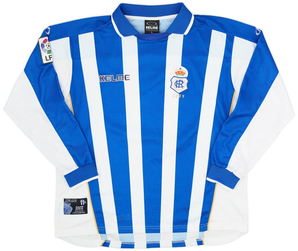 2001-02 Recreativo Huelva Home L/S Shirt - 8/10 - (L)