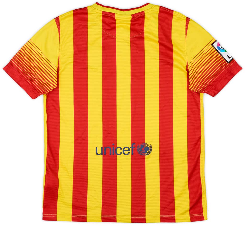 2013-15 Barcelona Away Shirt - 8/10 - (L.Boys)