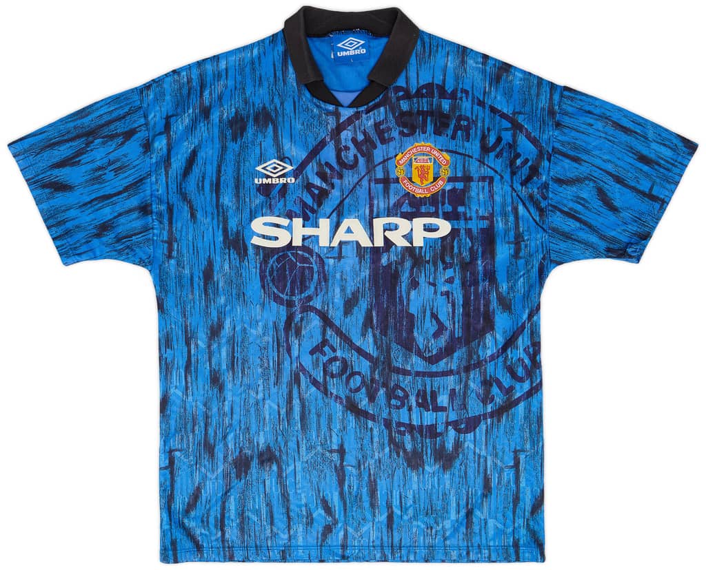 1992-93 Manchester United Away Shirt - 8/10 - (L)
