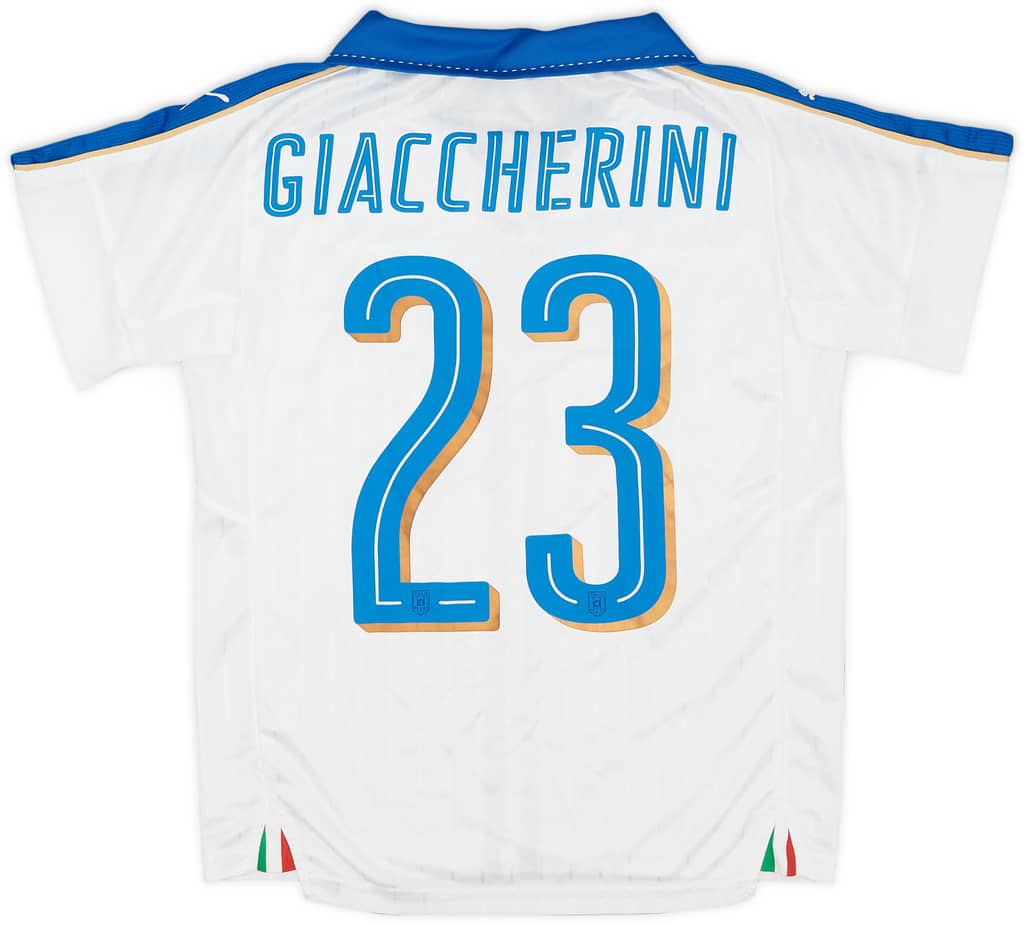 2016-17 Italy Away Shirt Giacchherini #23 - 7/10 - (M.Boys)