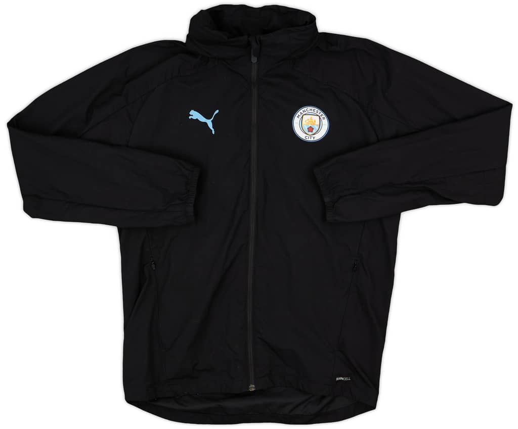 2018-19 Manchester City Puma Hooded Rain Jacket - 8/10 - (M)