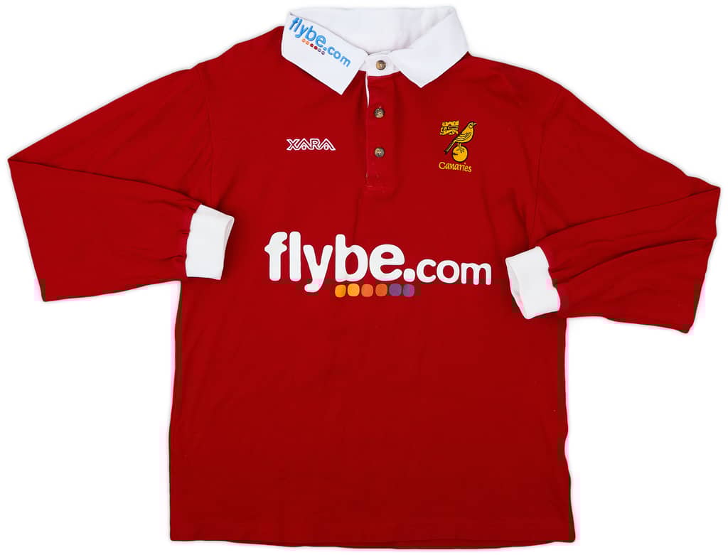 2007-08 Norwich City Xara Polo L/S Shirt - 8/10 - (S)