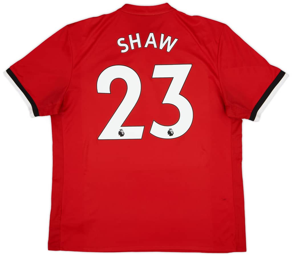 2017-18 Manchester United Home Shirt Shaw #23 - 6/10 - (XL)