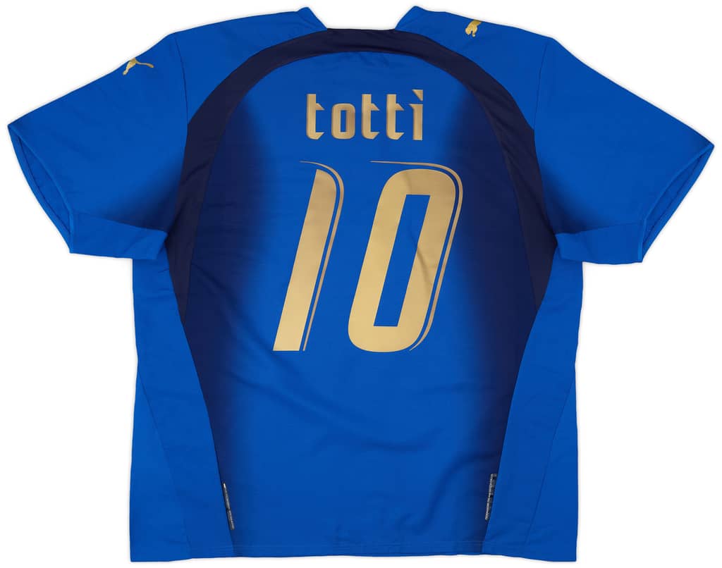 2006 Italy Home Shirt Totti #10 - 6/10 - (XL)