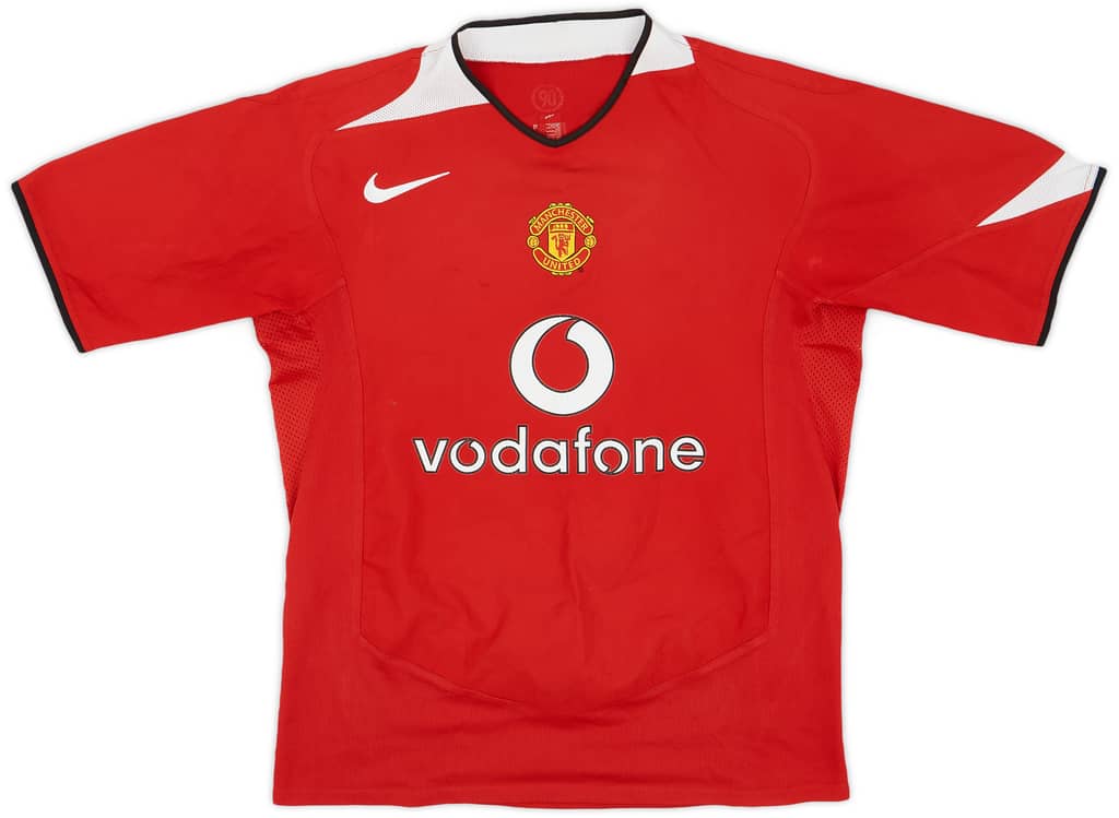 2004-06 Manchester United Home Shirt Smith #14 - 5/10 - (S)