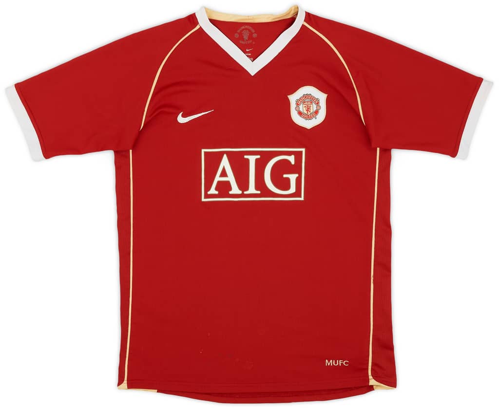 2006-07 Manchester United Home Shirt - 6/10 - (XL.Boys)
