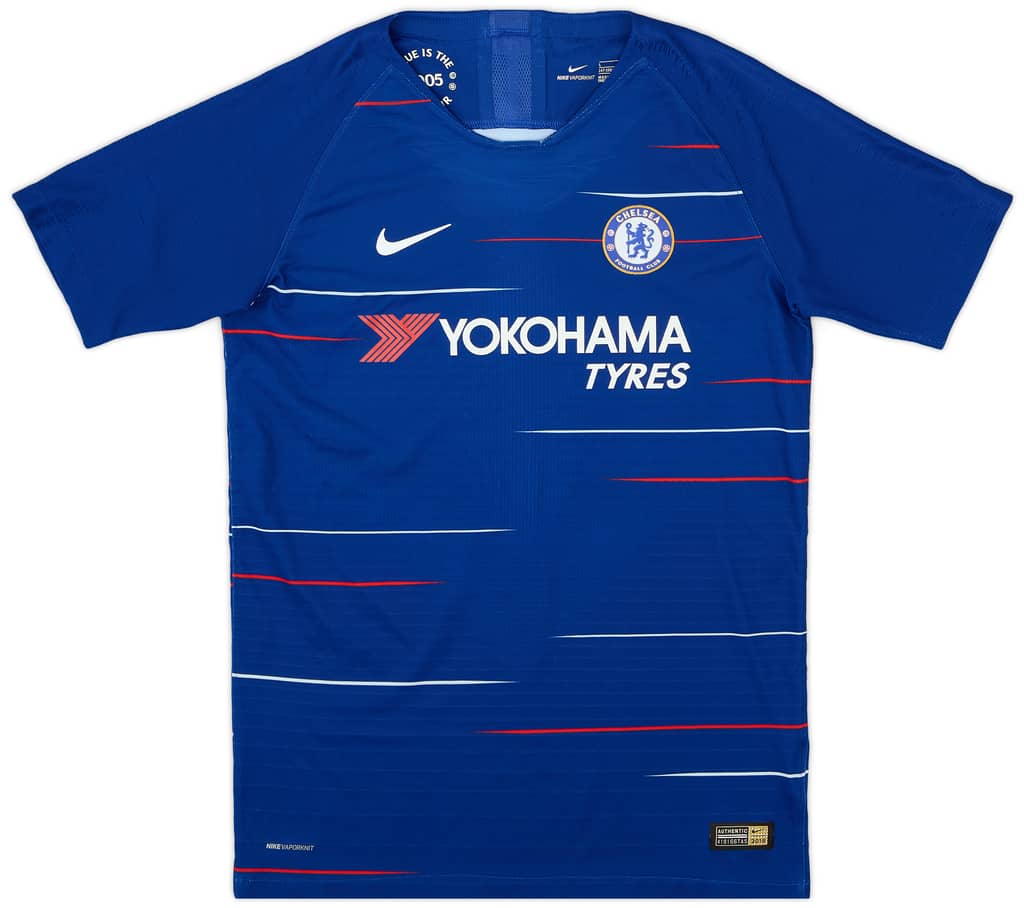 2018-19 Chelsea Authentic Home Shirt - 9/10 - (L.Boys)