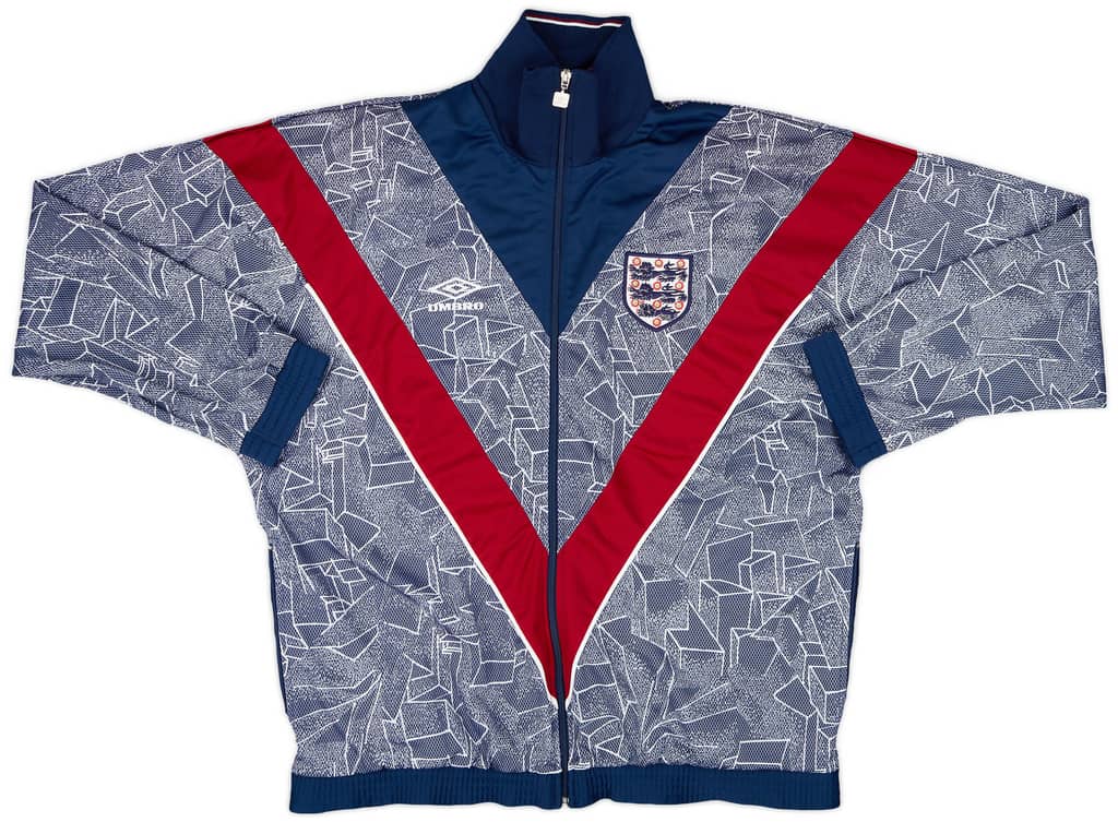 1993-95 England Umbro Track Jacket - 9/10 - (L)