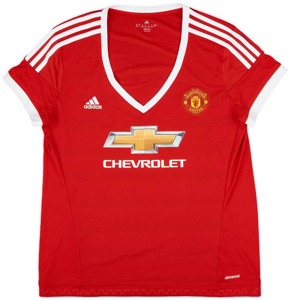 2015-16 Manchester United Home Shirt - 9/10 - (Women's XL)
