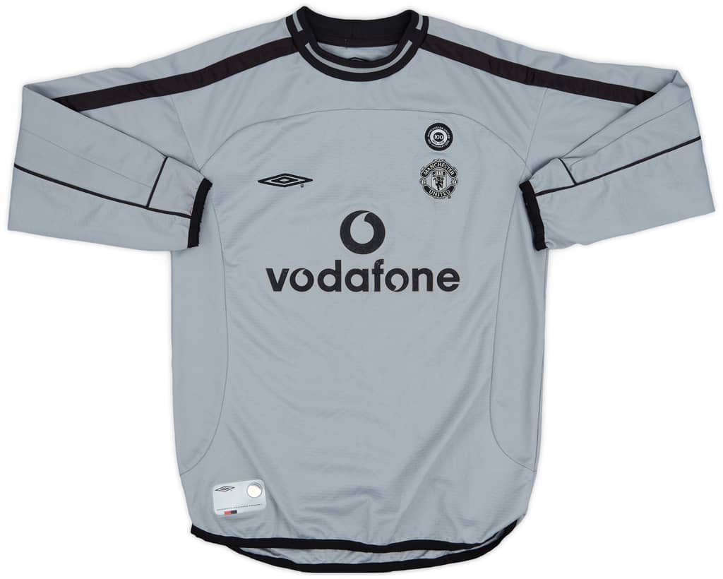 2001-02 Manchester United Centenary GK Shirt - 8/10 - (S.Boys)