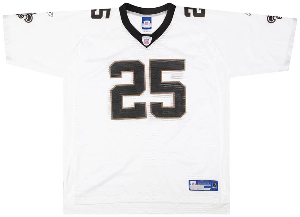 2006 New Orleans Saints Bush #25 Reebok On Field Jersey (Away) L