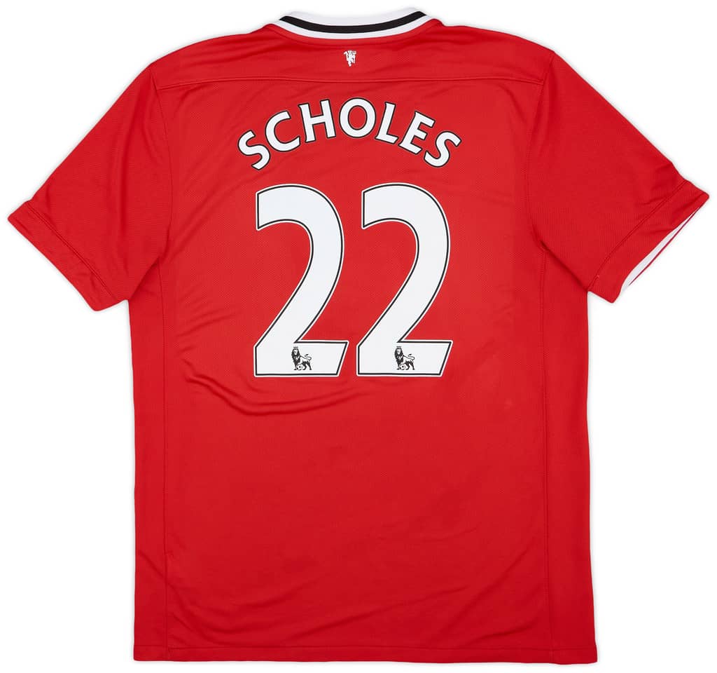 2011-12 Manchester United Home Shirt Scholes #22 - 8/10 - (S)