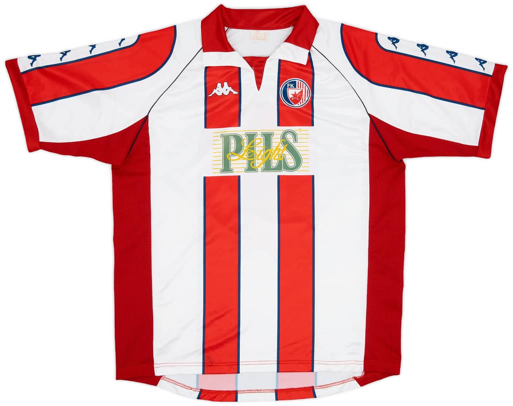 1999-00 Red Star Belgrade Basic Home Shirt Boskovic #11 - 7/10 - (XL)