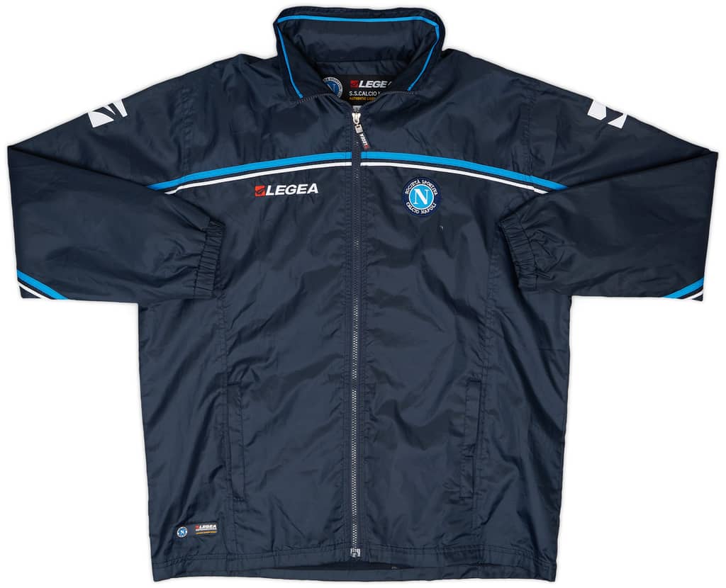2003-04 Napoli Legea Hooded Rain Jacket - 8/10 - (S)
