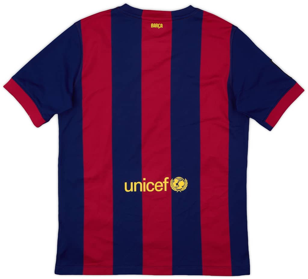 2014-15 Barcelona Home Shirt - 7/10 - (XL.Boys)