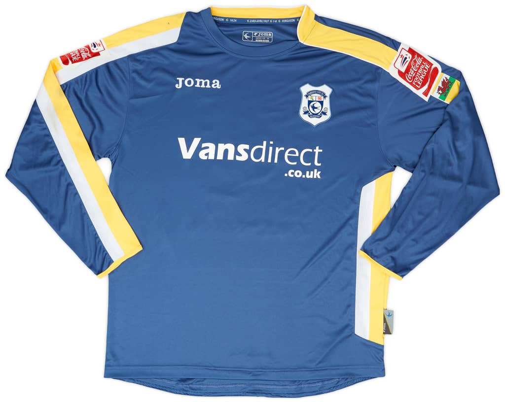 2008-09 Cardiff Match Issue Home Shirt Routledge #14