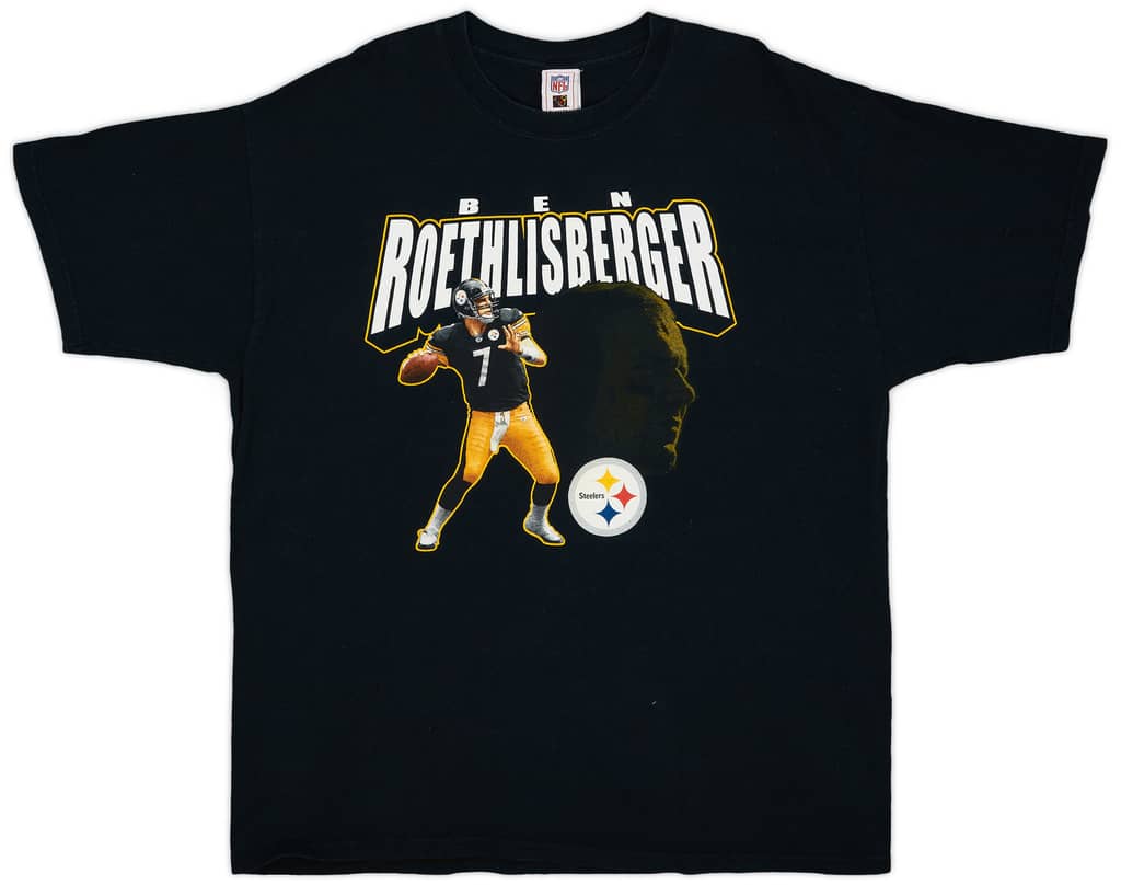2005-06 Pittsburgh Steelers Ben Roethlisberger NFL Tee - 8/10 - (XL)